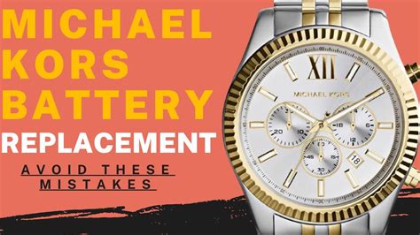 batteries for michael kors watch|Michael Kors battery replacement tool.